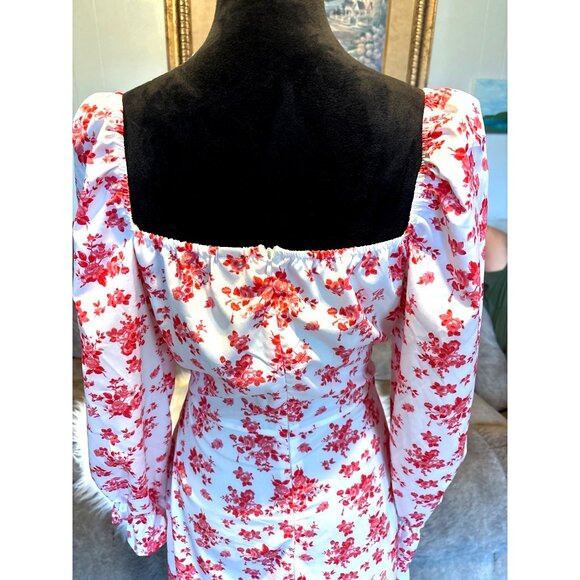 Floral Romantic Feminine Prairie Cottage Maxi Dress XL By Loness Festival Fairy - Picture 12 of 13